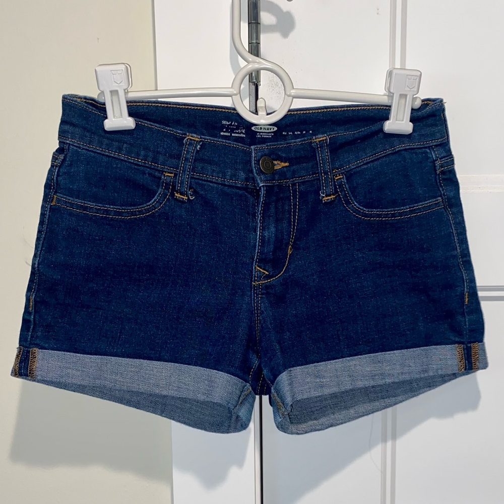 Old Navy Denim Cuffed Shorts Size 0